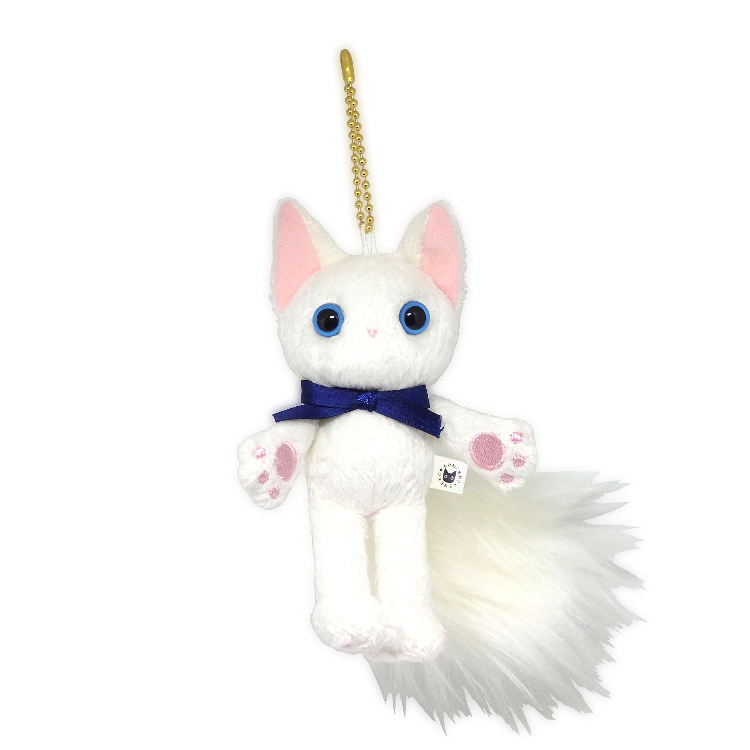 Amazon.co.jp: もけねこ ぬいぐるみキーホルダー (3匹セット) (白・黒